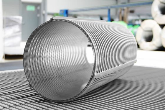 Escrín de alambre de cuña de acero inoxidable de 500 mm de diámetro para construcción duradera