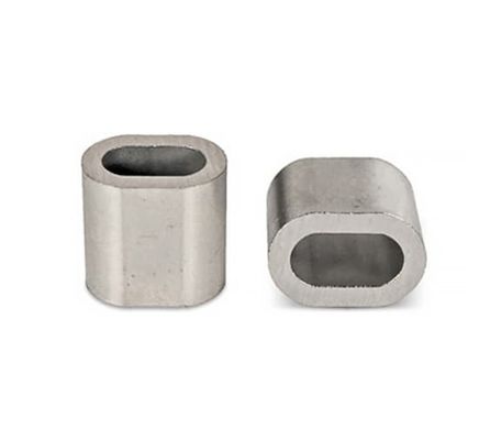 Ferrule de acero inoxidable de aluminio DIN EN 13411-3 para el enroscamiento de cuerda de alambre