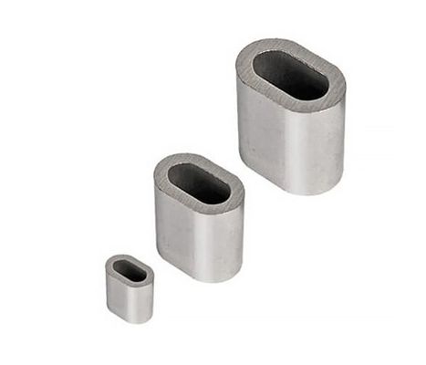 Ferrule de acero inoxidable de aluminio DIN EN 13411-3 para el enroscamiento de cuerda de alambre