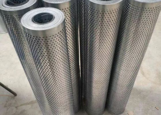304 grueso perforado de acero inoxidable de la curva 0.5m m del tamiz de la pantalla