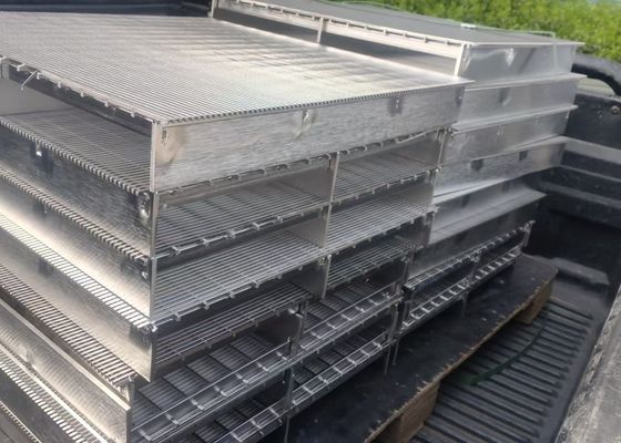 Escrín de alambre de cuña de acero inoxidable de 500 mm de diámetro para construcción duradera