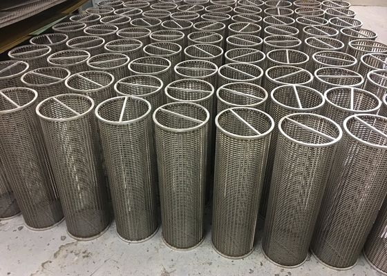 Escrín de alambre de cuña de acero inoxidable de 500 mm de diámetro para construcción duradera