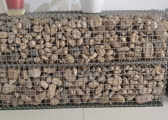 La jaula de piedra galvanizada sumergida caliente soldó con autógena grueso del alambre de la caja 4m m de Gabion