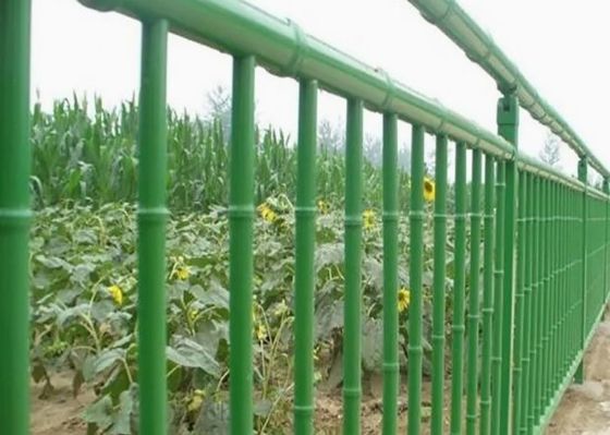 Imitación de jardín de bambú cerca decorativa estacada patio de separación cerca de pared