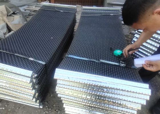 Malla de criba vibratoria de mina de alto contenido de carbono 65Mn 1.5mx2m