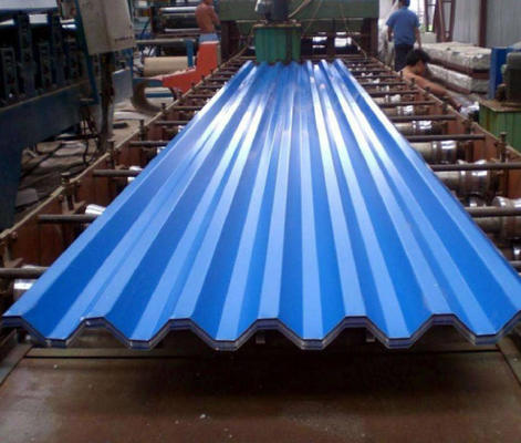 Corrugated Steel Roof Sheet Color Coated with Cutting and Welding Processing Services