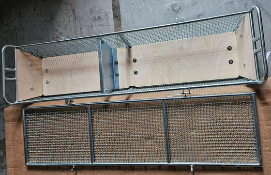 Alambre de acero inoxidable Mesh Storage Basket de la cocina 304 300x197x70m m