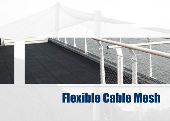 Malla anudada de acero inoxidable de la cuerda de Ss316l 1-6m m 20x20m m