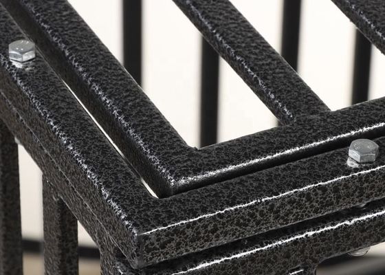 Casa de perro casero plegable del plegamiento del metal con la bandeja desprendible