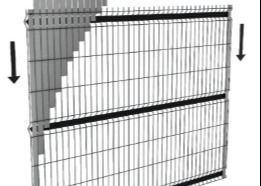 Diseño en 3D 60x60mm cerca de metal curvado para el jardín