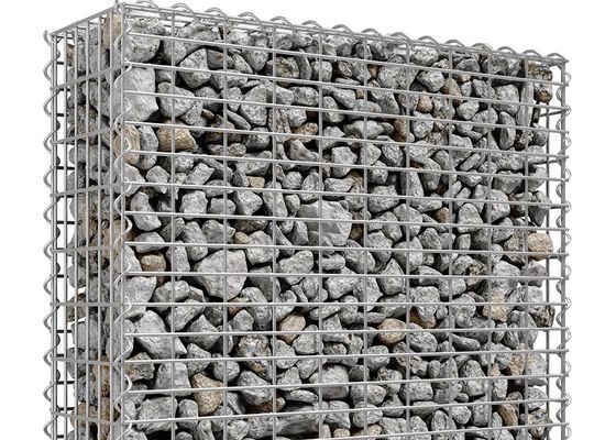 Alambre 195 Gabion soldado con autógena Mesh Square Garden Edging del hierro de 80 x de 80m m