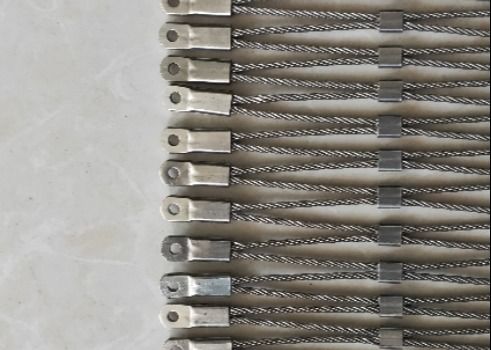 SS 304 316 Redes de zoológico flexibles Jaula de monos malla de cuerda de alambre de acero inoxidable para jardín zoológico