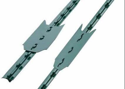 Hd galvanizado 6 pies de acero de cerca de post con placa