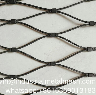Rejilla de cable de acero inoxidable flexible 304 316 Rejilla de cuerda de alambre metálico para barandillas de escaleras