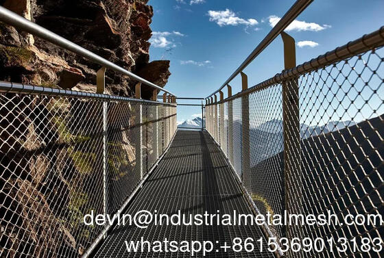 Malla de cable de acero inoxidable para animales de zoológico para el cerramiento de aviarios de aves