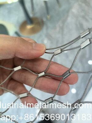 Mejilla de cable de acero inoxidable de óxido negro de primera calidad para cercas de zoológicos