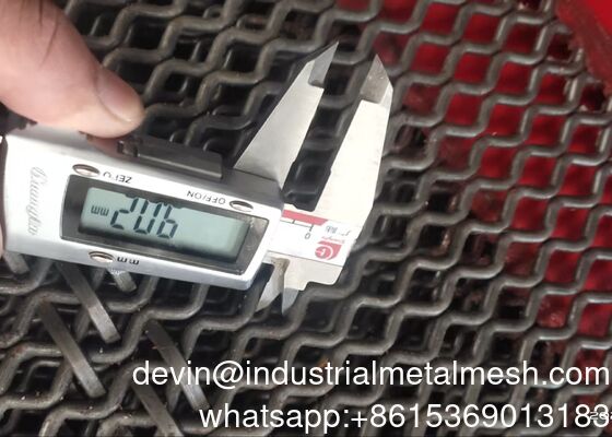 Las redes de pantallas de alambre de acoplamiento de carga pesada para pantallas vibrantes