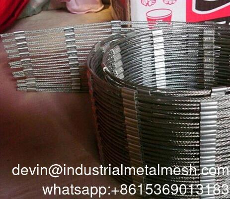 Flexible 316 Aviary Netting Seguridad Protección tejido anudado 304 acero inoxidable de alambre de cuerda malla de zoológico