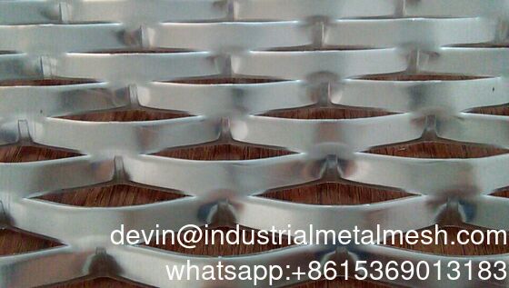 Malla expandida de alta resistencia, de alta resistencia, aplanada y resistente a la intemperie para rejillas de piso de construcción, peldaños de escaleras, pisos, ladrillos de concreto y andamios