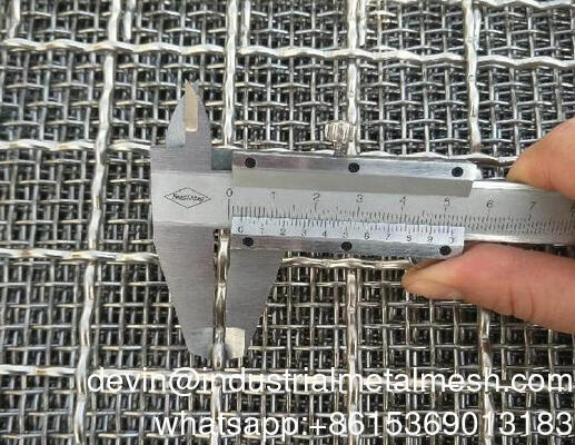 Malla de alambre ondulado de manganeso de alta calidad para cribado vibratorio en minería y tamizado de arena