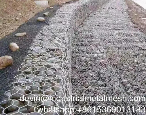 Cesta de alambre de gabión de malla soldada galvanizada y sumergida en caliente duradera para la protección del cauce del río