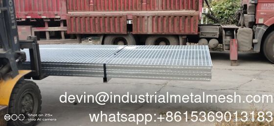 Plataforma de rejilla de acero galvanizado resistente a la oxidación