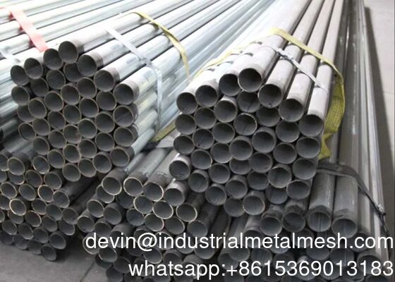 Tubo de acero hueco soldado sin costura galvanizado en caliente Gi Tubo redondo ERW