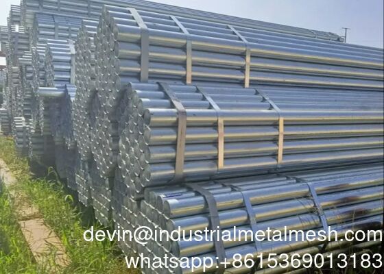 Tubo de acero hueco soldado sin costura galvanizado en caliente Gi Tubo redondo ERW