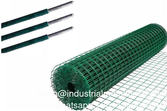 Rejas de alambre soldado galvanizado revestido con PVC para protección de plantas