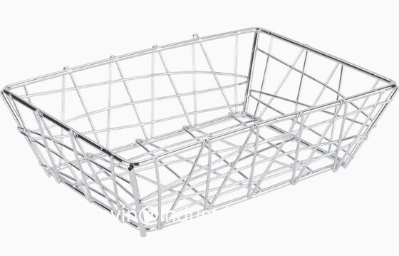 Diseño OEM Nuevo Hogar Cesta de Acero Inoxidable para Alimentos Rápidos Panadería Huevos