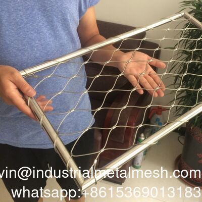 Malla de cable de acero para pajareras grandes de acero inoxidable al aire libre