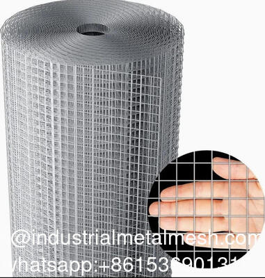 Malla Soldada de Buena Calidad 1.5m X 25m Rollo Galvanizado Plateado