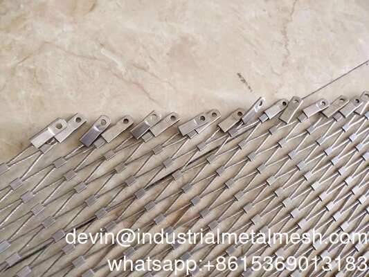 Malla de cuerda de acero inoxidable de 2 mm de diámetro para protección de mapaches y monos