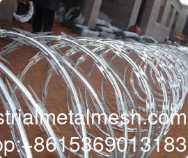Alambre de púas concertina de acero inoxidable de PVC, hoja de afeitar, Bto-22, Bto-60, Cbt-65, precio de alambre de cercado