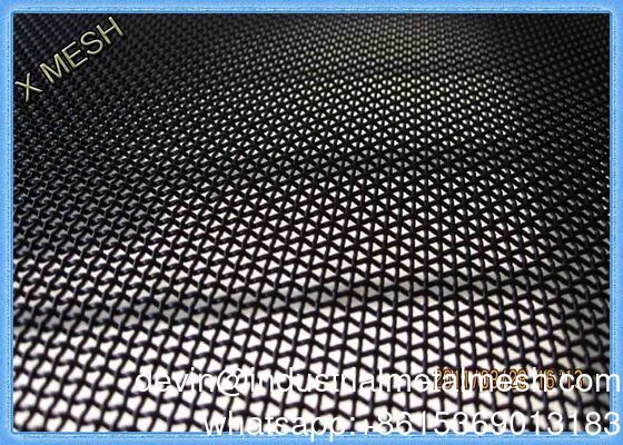 Material 304 090 Diámetro Negro de acero inoxidable malla de pantalla de seguridad de ventanas