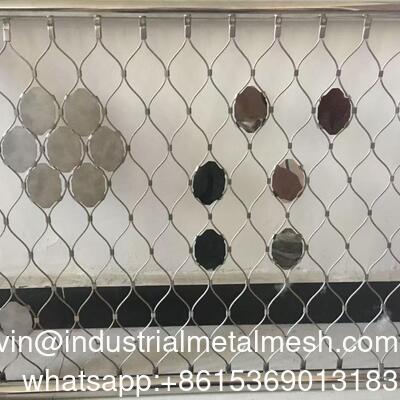 Malla de cuerda de acero inoxidable de 2 mm de diámetro para protección de mapaches y monos