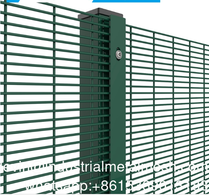 Sostenible 358 Panel de cerca antiascensión personalizado de alta seguridad de malla de alambre anti corte con vista clara para sistemas de protección de perímetro mejorados