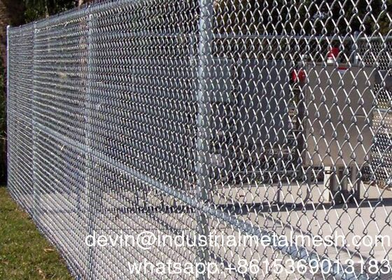 Puertas de malla de alambre de diamante de alambre galvanizado de barbería de alambre de diamantes de PVC de metal