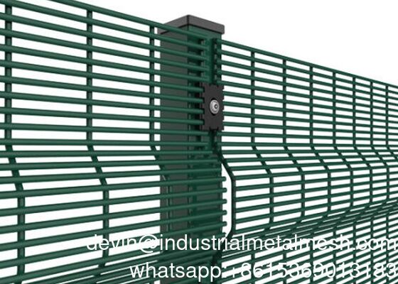 Cercado resistente de la decoración de la valla de malla Clear-Vu anti del corte anti de la alta seguridad 358