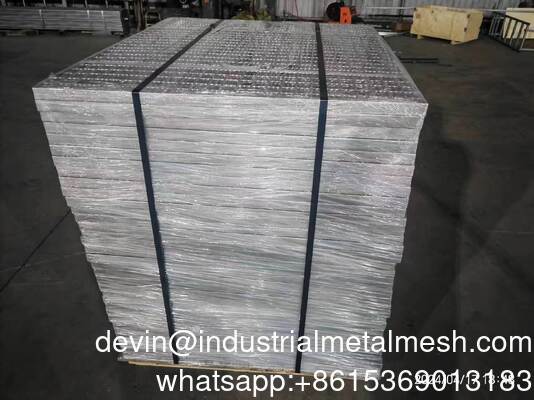 Rejilla de piso de acero industrial Brid y carretera personalizada profesional Rejilla de acero galvanizado en caliente Rejilla de acero inoxidable