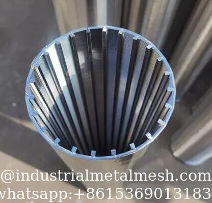 Pantalla de alambre de cuña completamente soldada S32750 18S/Q35-12mm con varilla de soporte Q35
