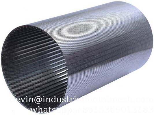 Pantalla de alambre de cuña completamente soldada S32750 18S/Q35-12mm con varilla de soporte Q35
