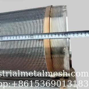 Tubo de tamiz de alambre de cuña completamente soldado con perfil S32750 18S/Q35-12mm