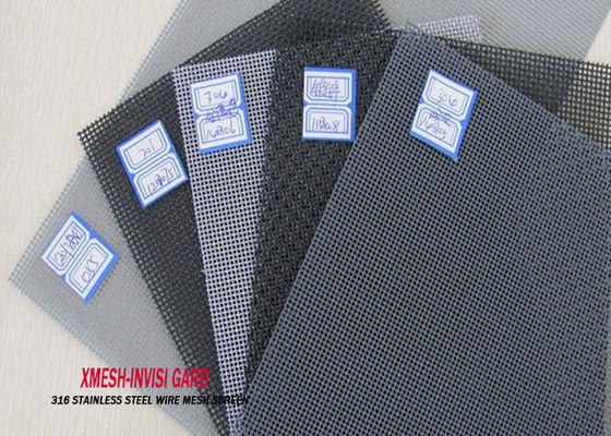 Color anti del negro del tamaño de la pantalla 18X14 de la ventana de la seguridad del acero inoxidable de la mosca del mosquito