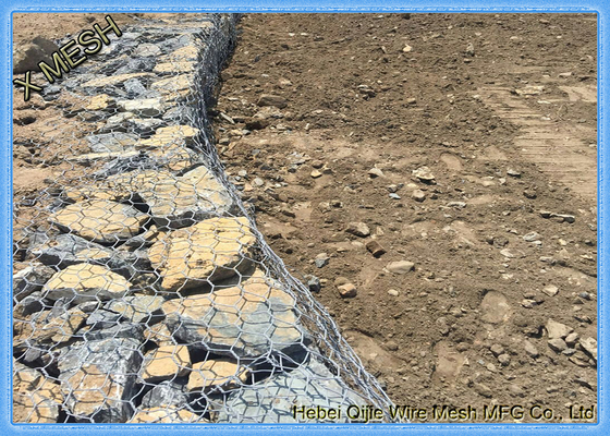 muro de contención de acero tejido galvanizado sumergido caliente soldado con autógena de apertura de  de las cestas de los 8x10cm Gabion