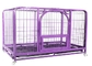 La jaula plegable de la perrera del cajón del perro del color de la malla de alambre rosada del metal puede modificado para requisitos particulares