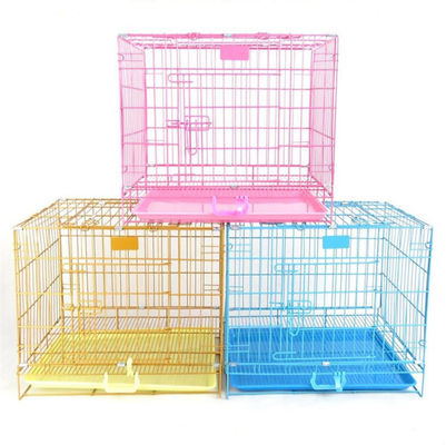 Jaula plegable de acero inoxidable del perro para el medio grande y el pequeño animal doméstico
