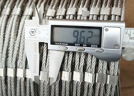 cerca Stainless Steel Rope Mesh For Zoo de la cuerda de alambre de los SS 316 del grueso de 1.5m m