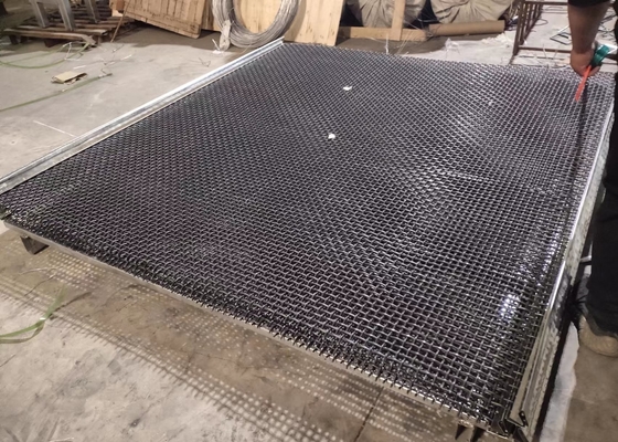 Tejido tafetán de malla de tamiz vibratorio de metal galvanizado de acero inoxidable
