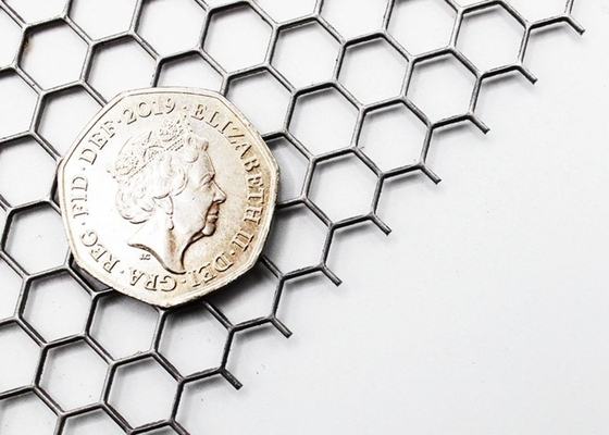 La hoja hexagonal del agujero perforó el metal Mesh Stainless Steel